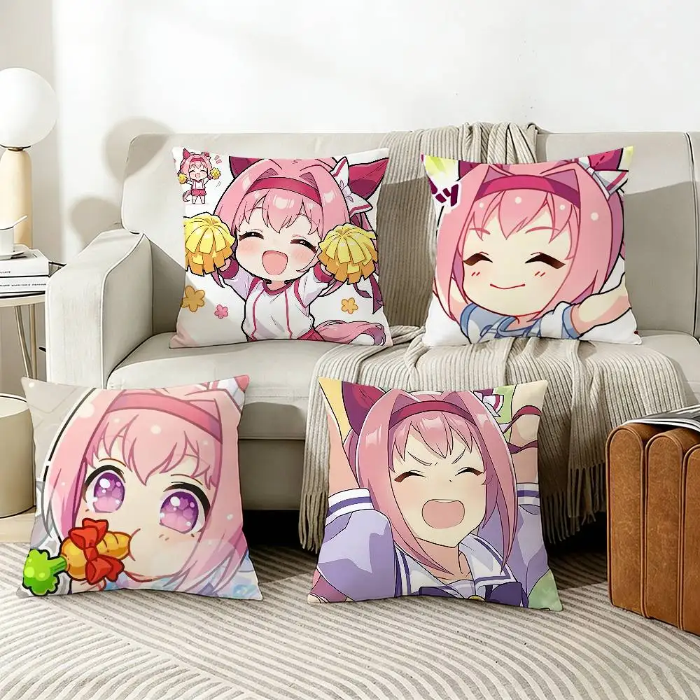 

H-Haru U-Urara U-Umamusume Various Sizes Square Pillow Case For Car Home Bedchamber Decor