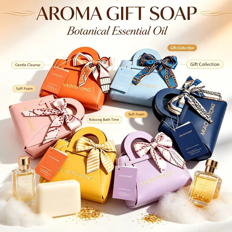 Perfume Handbag Soap Essential Oil Essential Oil Add Cleansing Moisturizing Face Body Bath Soap Souvenir Festival Gifts
