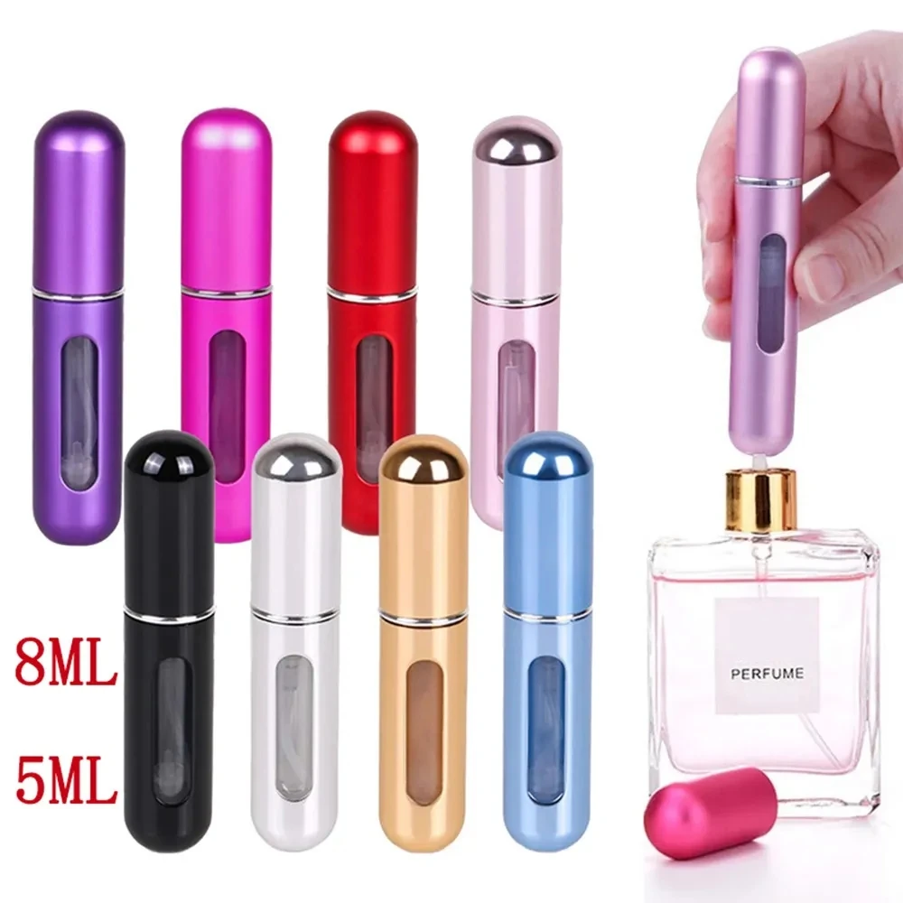 Hervulbare Mini Parfumflesje Draagbare Cosmetische Fles Spray Fles Verstuiver Spray Container Reizen Hervulbare Flessen 8 ml/5 ml