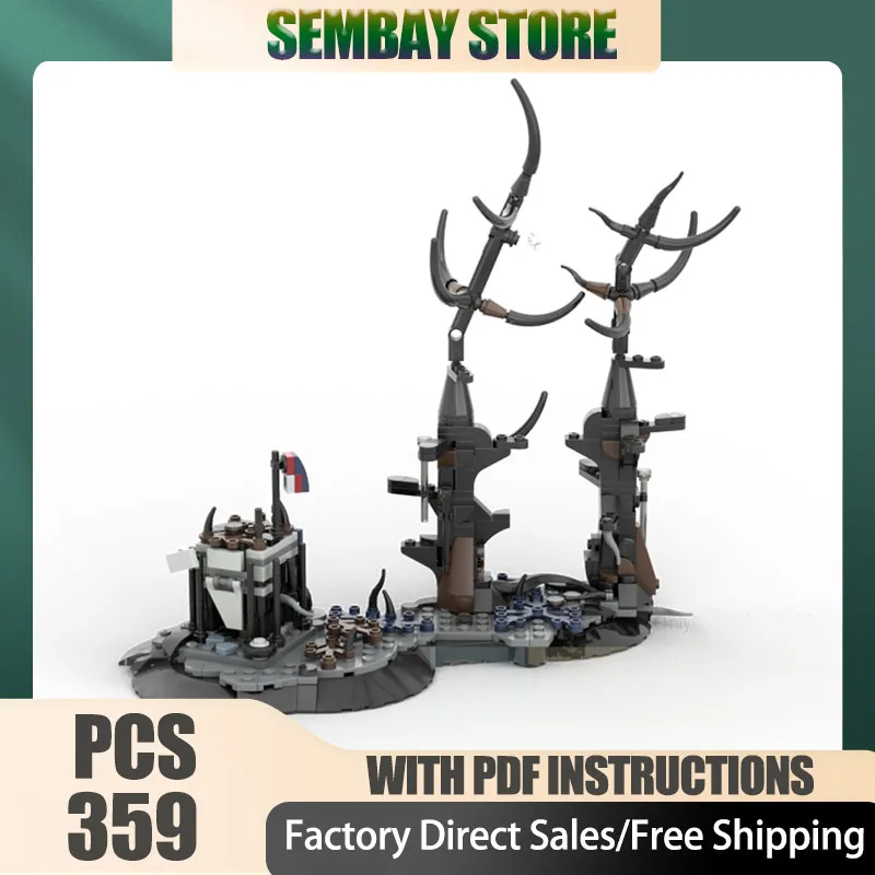 

Medieval Castle Model Moc Building Bricks Modular Escape from Demons Model Technology Blocks Christmas DIY Toy Construction Gift