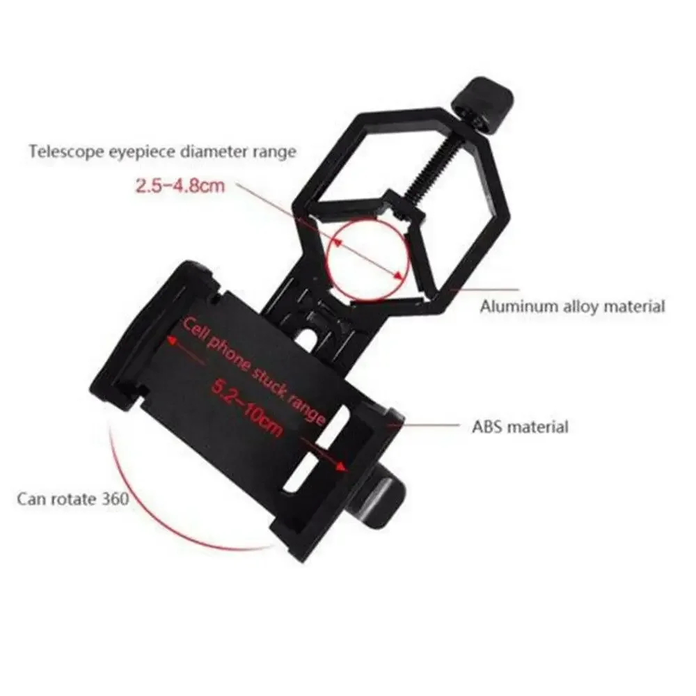 Universal Cell Phone Adapter Clip,Hunting Rifle Mirror Installation Telescope Camera Bracket Outdoor Hunting Accessories