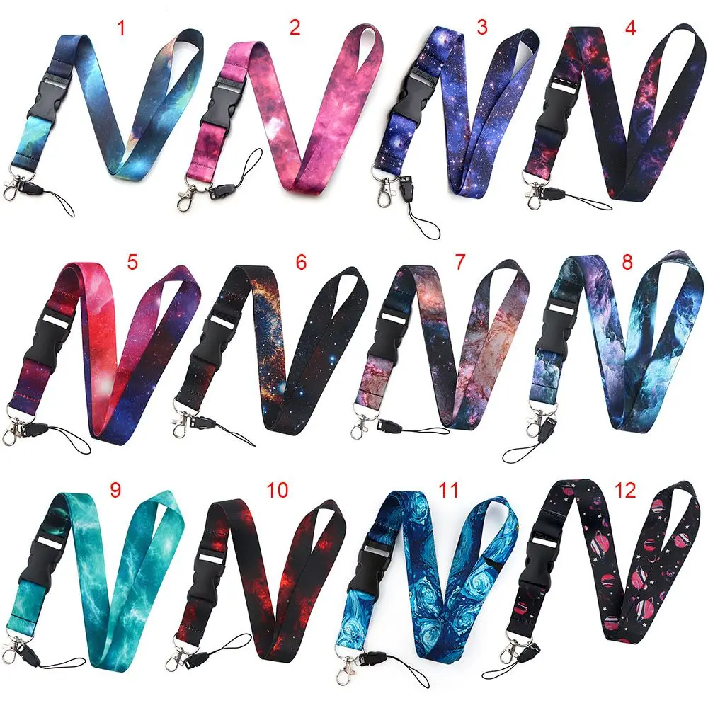 Personality ID Card Rope with Keychain Gym Keys Holder Mobile Phone Straps Neck Strap Mobile Phone Lanyard