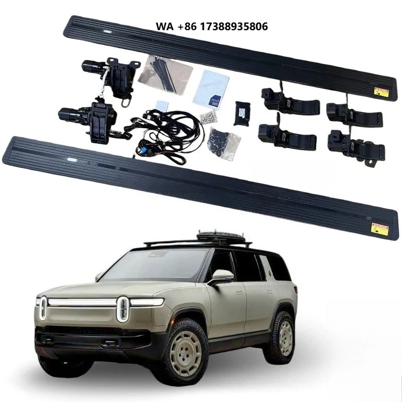 Heavy Duty Electric Running Boards Automatic Side Step for RIVIAN R1S Aluminum Alloy Side Step