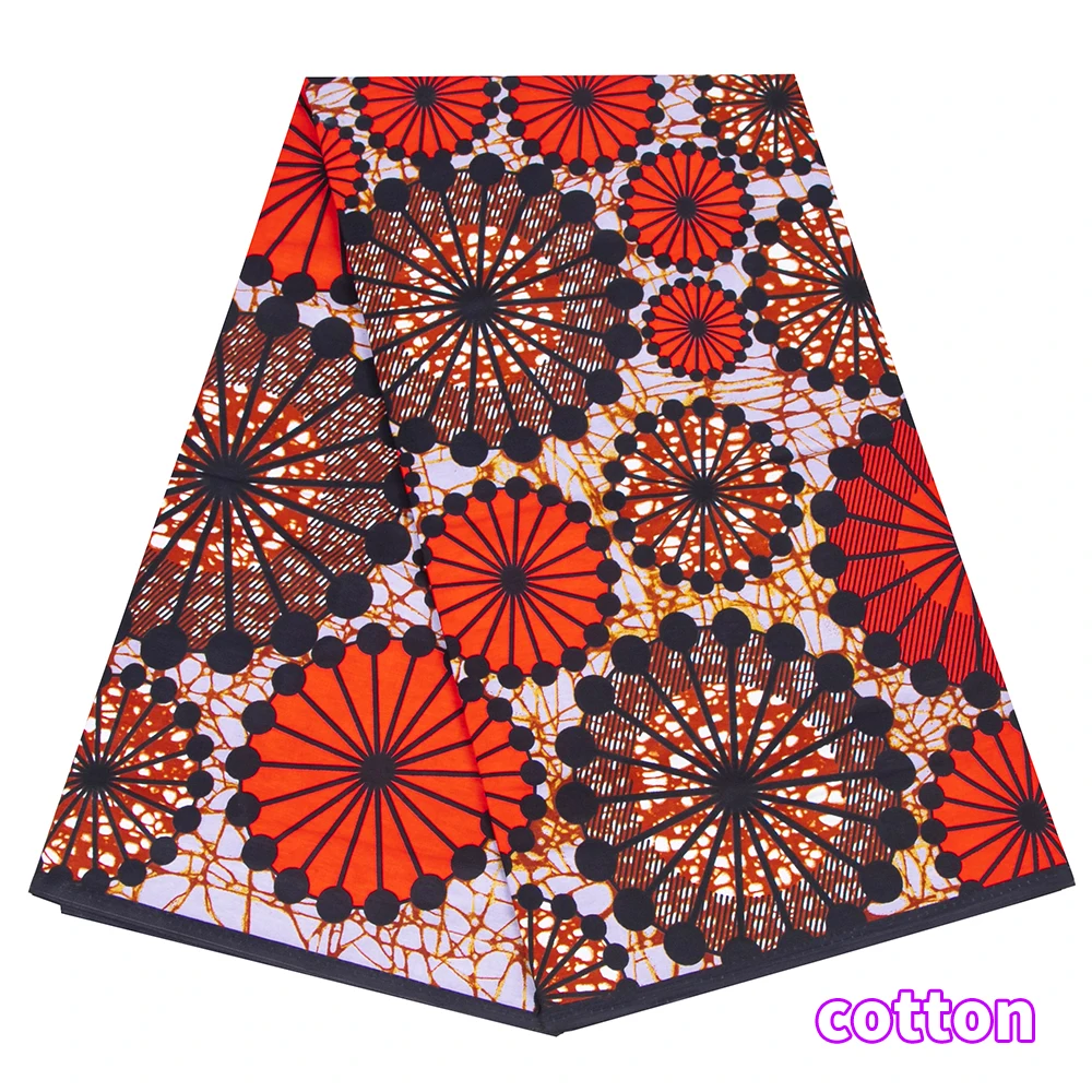 2024 African Real Wax Prints Fabric Ankara Cotton Material High Quality Fabric By The Yard Dress S-4