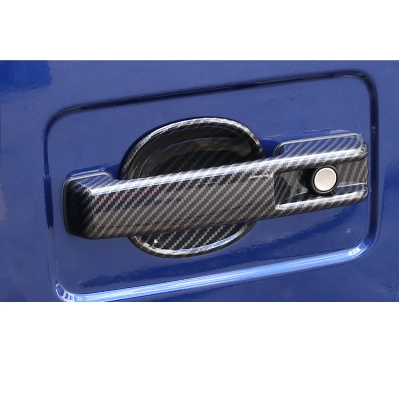 

carbon fiber car door bowl handle chrome trim kit for mercedes benz g class w463 2019 2020 2021 2022 2023 modify exterior 2018