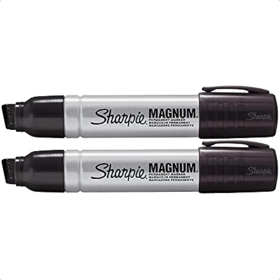 

2 Pack 4411 Magnum Permanent Marker Black