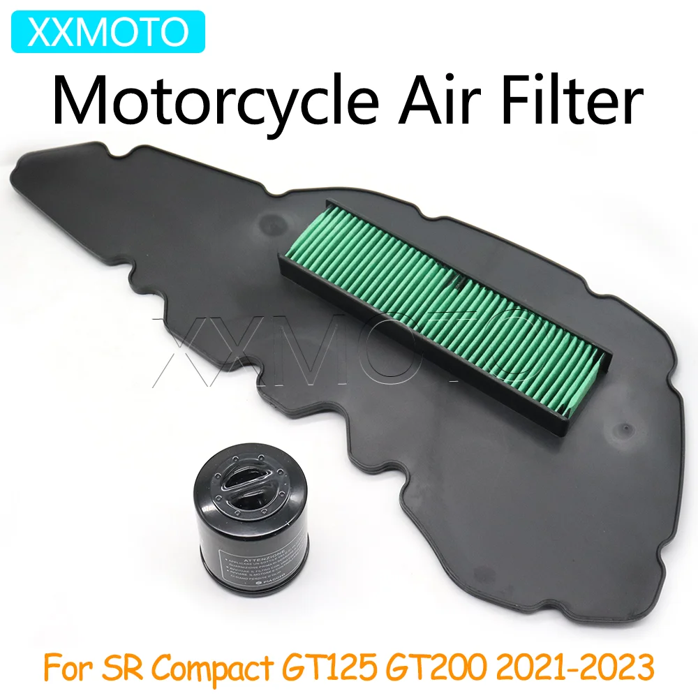 For Aprilia SR Compact GT125 GT200 GT 125 200 2021 2022 2023 Motorcycle Air Filter Oil Filter Intake Cleaner Accessories