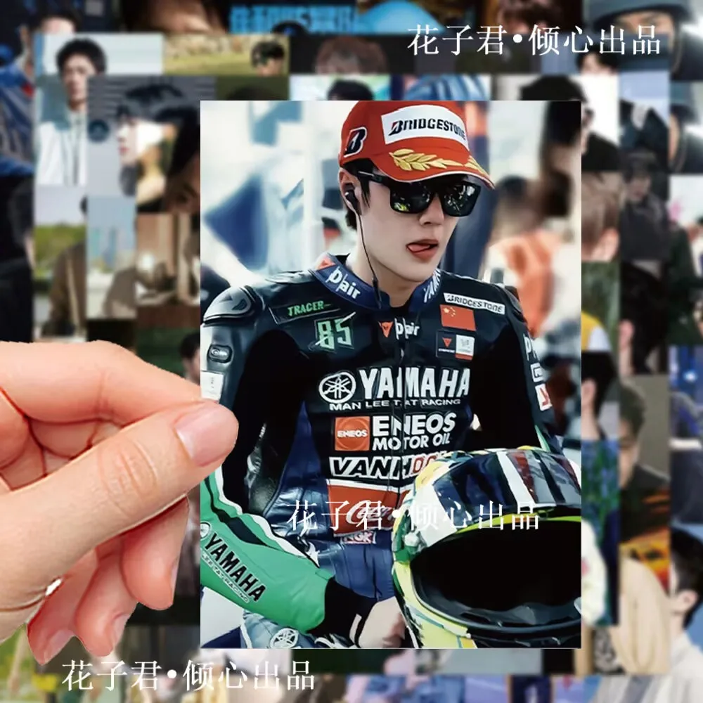 64 наклейки в стиле Ван Ибо в Instagram, высокий уровень внешнего вида, крутая крышка, наклейка для мальчика на мотоцикле, чехол для телефона своими руками