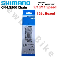 SHIMANO Cues LG500 9 10 Cadena de 11 velocidades para bicicleta de montaña MTB CN-LG500 126L con caja piezas originales de bicicleta