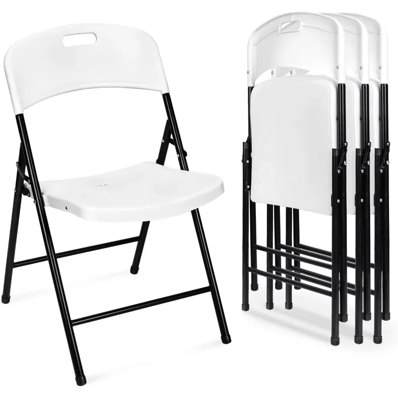 Injection Molding Portable Lightweight White Folding Chairs for Events Party Wholesale Chair Outdoor Plastic Folding Chair