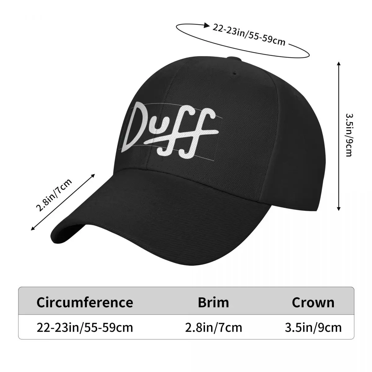 DUFF Logo 832 Caps Ball Cap Custom Logo Cap Man Summer Cap Free Shipping Man Hat Baseball Cap