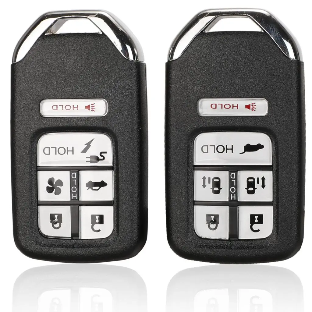 Jingyuqin Smart Car Key Shell For Honda Fit Odessey City Jazz XRV Venzel HRV CRV Accord 2/3/4/5/6 Buttons Insert Remote Key Case