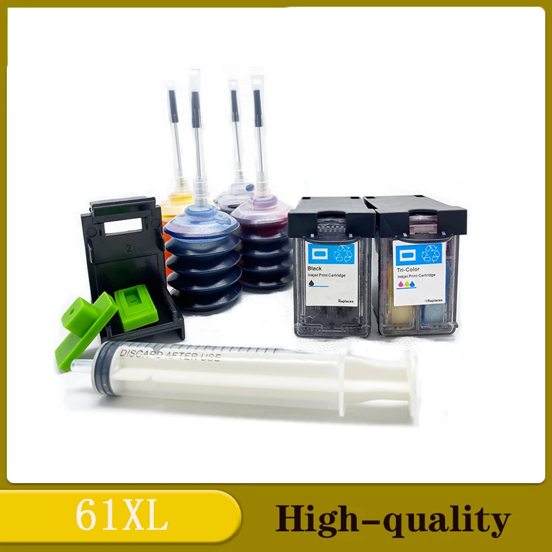 

61 XL Ink Refill Kits Compatible Ink Cartridge For HP61 for Envy 5530 Deskjet 2540 3050 3054 3000 1000 1050 2050 2510