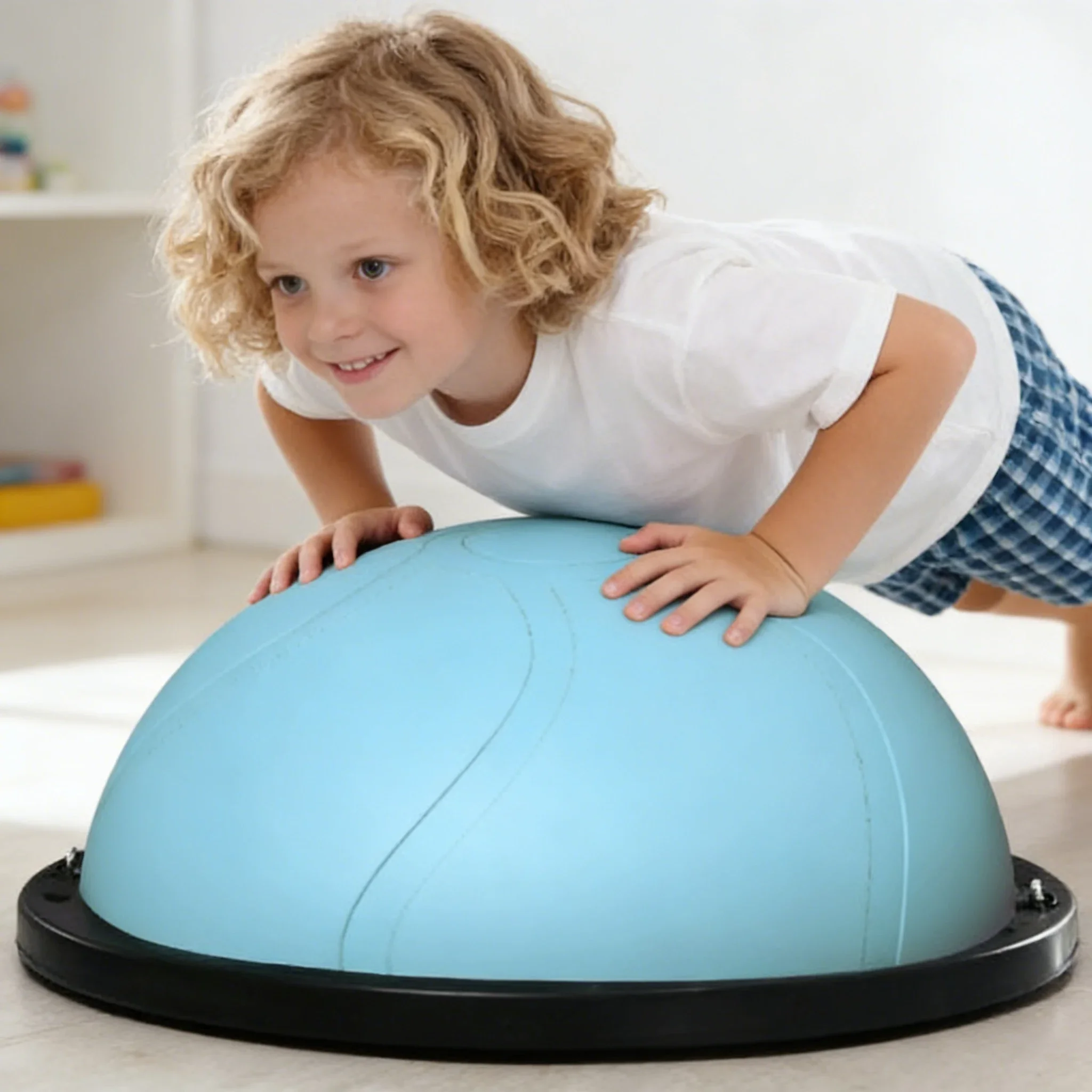 2026 Bola de Equilíbrio Bosu Premium Mais Vendida, Meia Bola Bosu Espessada para Academia, Casa, Pilates, Yoga e Equipamento de Treinamento Físico