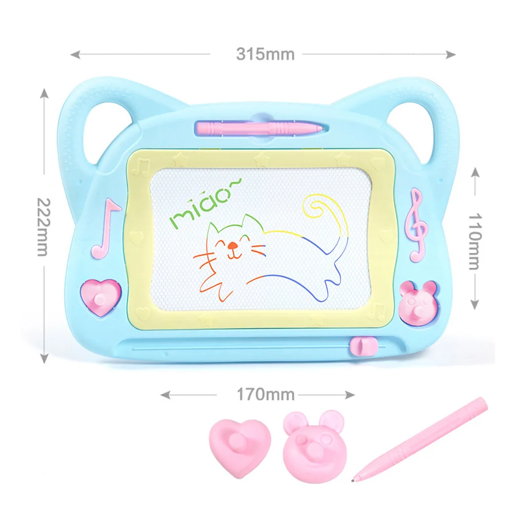 

Cartoon Cat Magnetic Drawing Board Kids Writing Board for Learn Color Recognition Operational Ability