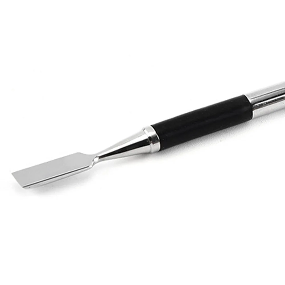 

Stainless Steel Double Head Dead Skin Push Non-Slip Matte Handle Professional Nail Cuticle Pusher Manicure