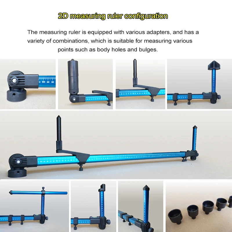 2D Auto Body Measuring System Repair Frame Machine Auto Chassis Tram Gauge Car Body Collision Measuring System Measuring Tools Y