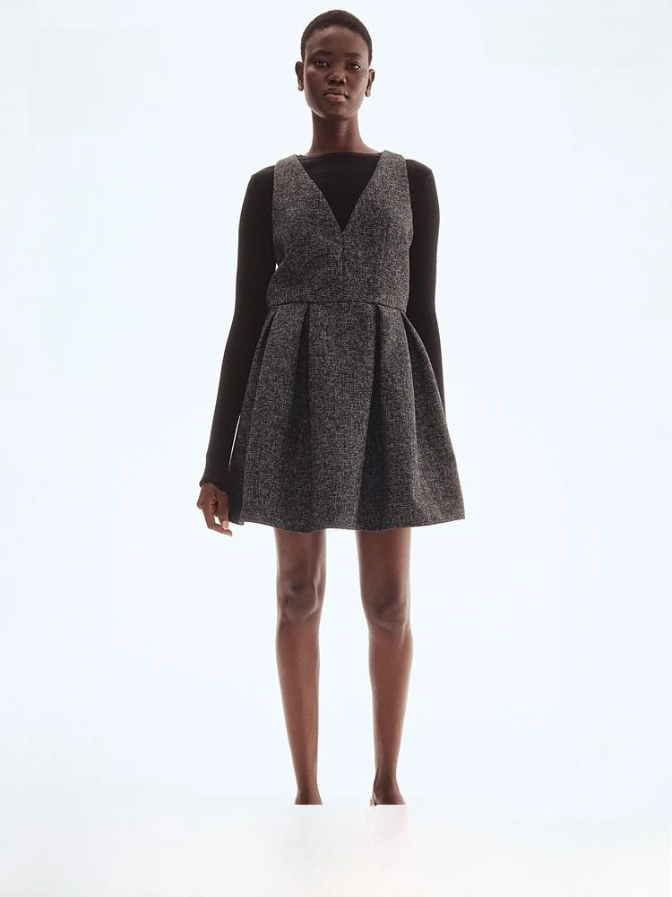 

H&M Spring Women's Circle Velvet Dr Casual Sle Bell Bot Skirt Svel Slim Fit Polyester Viscose Blend Daily Wear