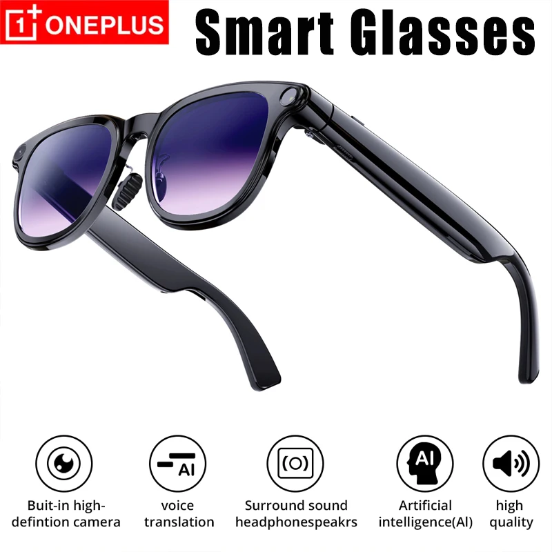 

OnePlus Smart Camera Glasses AI translation 800w Photo And Video Recognition Glasses Bluetooth Call Music Glasses Outdoor