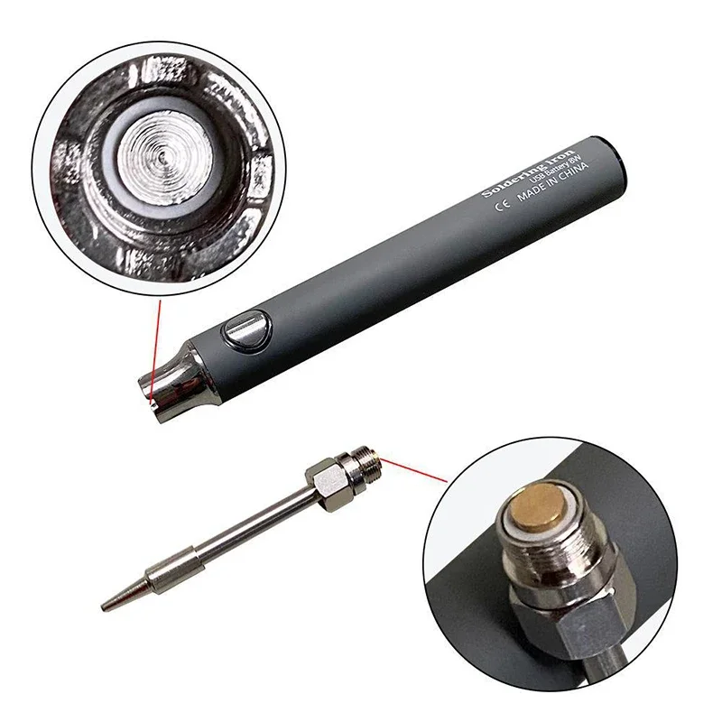 آلة لحام كهربائية لاسلكية محمولة ، مكواة لحام صغيرة ، بطارية USB ، قلم لحام ، جديد ، 5 فولت