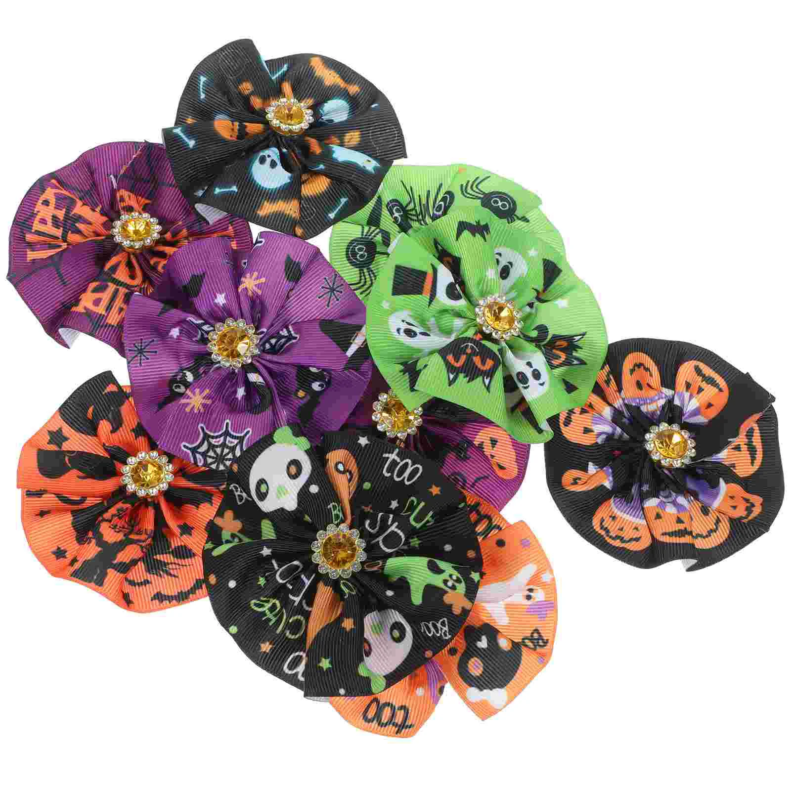 

10 Pcs Dog Collar Flowers Halloween Petal Puppy Collar Decoration Delicate Dog Flowers Multifunction Supplies Accessories