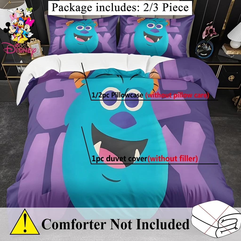 طقم غطاء لحاف ديزني سولي آند ستيتش ميكي 2/3 قطعة بدون حشو مناسب لغرف النوم العائلية وغرف الضيوف