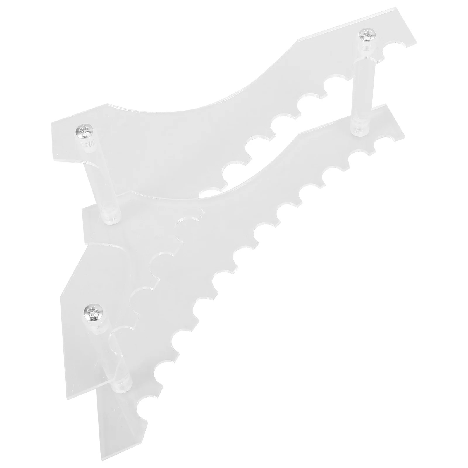 

Acrylic Pen Holder Desktop 12 Holes Wear Resistant Stationery Pencil Organizer Office Storage Stand Pen Display Rack