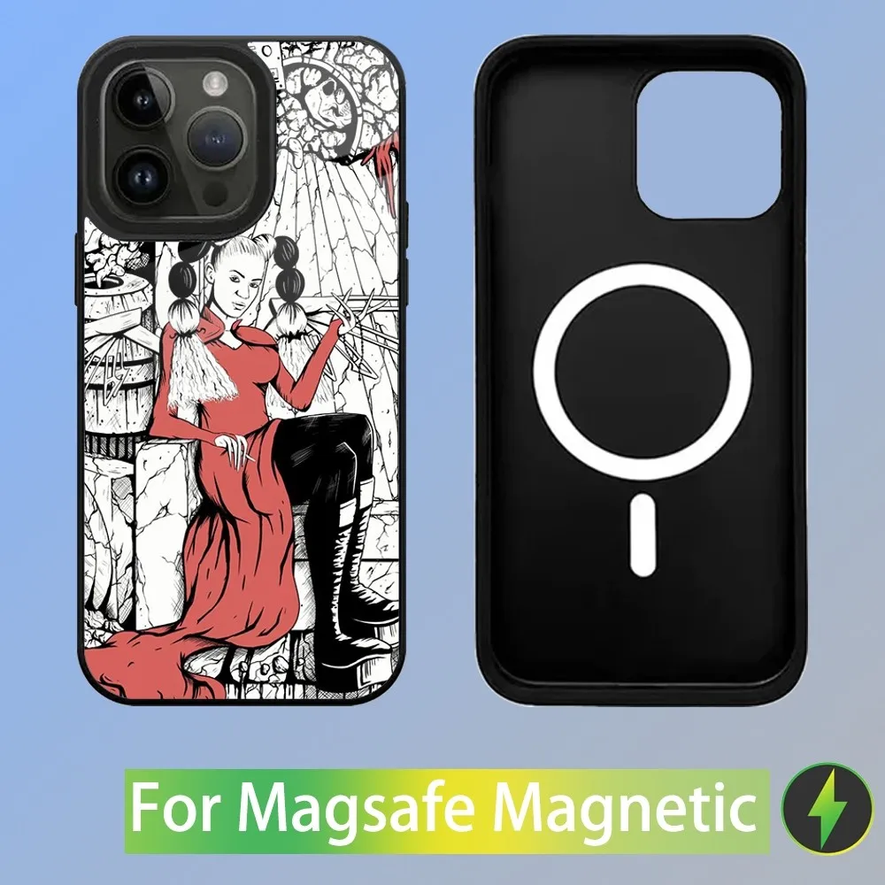 Grimes Singer Miss Anthropocene Phone Case For iPhone 15,14,13,12,11,Plus,Pro,Max Mini Magsafe Magnetic Wireless Charging