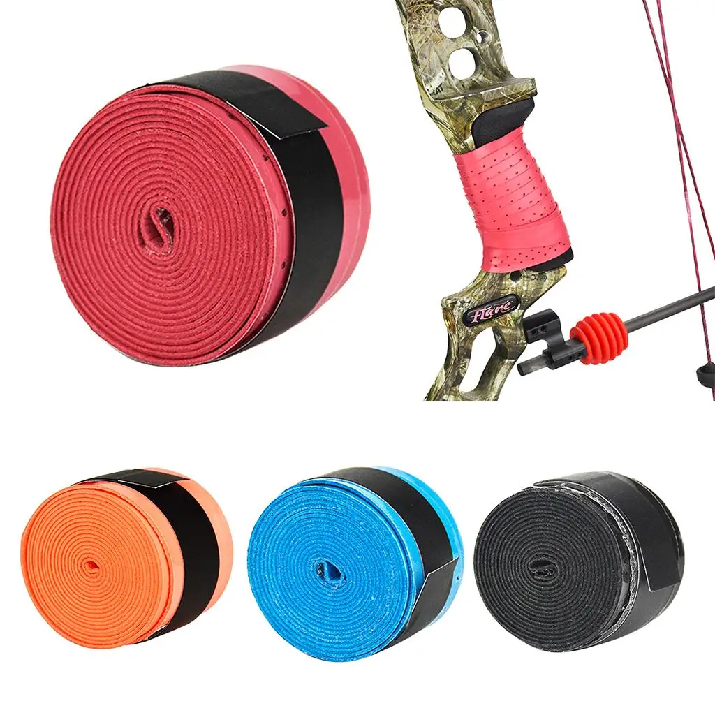 عدم الانزلاق الرماية امتصاص العرق الفرقة البلاستيكية مقبض شريط لحام بسط القوس الناهض التفاف لمعدات الصيد #2
