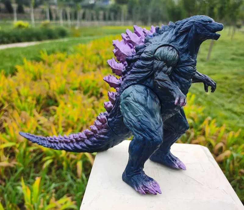 2024 New Godzilla VS King Kong Action Anime Figurie Large Godzilla King Ghidorah Soft Glue Monster Doll Model Ornaments Toys