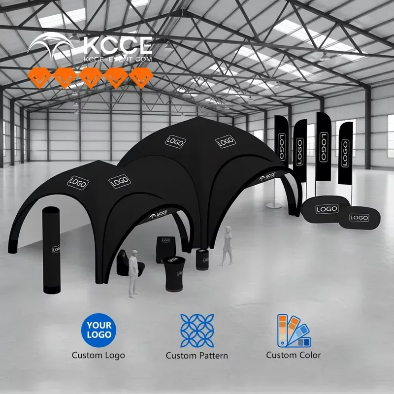 Tent Advertising Inflatable Custom Brand Sports Promotional Air Sealed Spider Air Dome Gazebo Inflatable Canopy Tent for