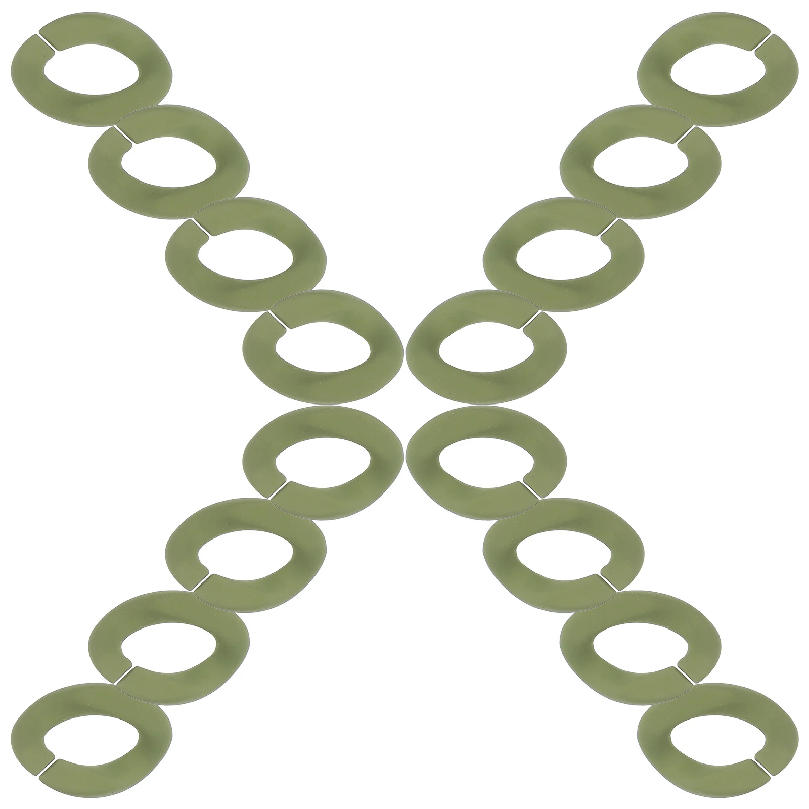 50Pcs Plastic Colorful Chains Self-Buckling Adjustable Links for DIY Necklace Bracelet Handmade Crafts Ornaments