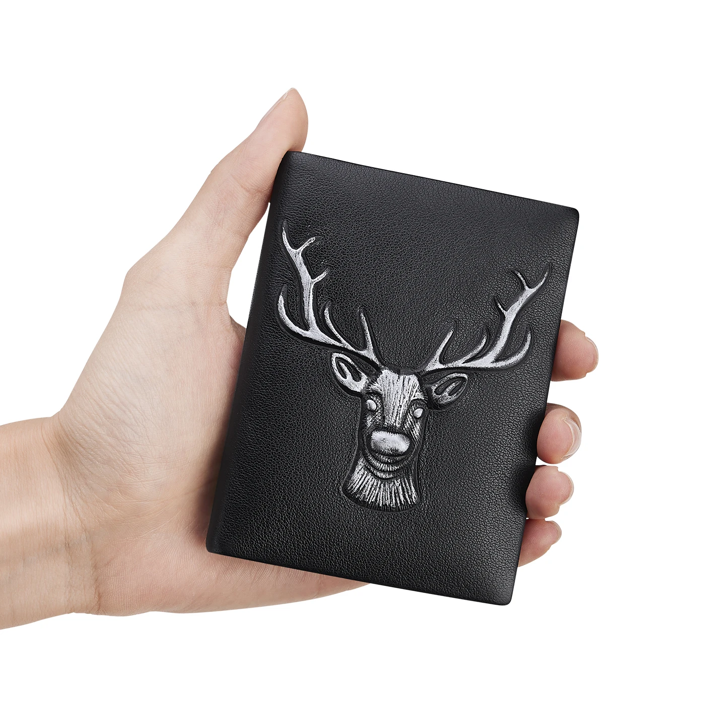 Leather men's card holder, personalized and fashionable card bag, mini lightweight small card holder cover