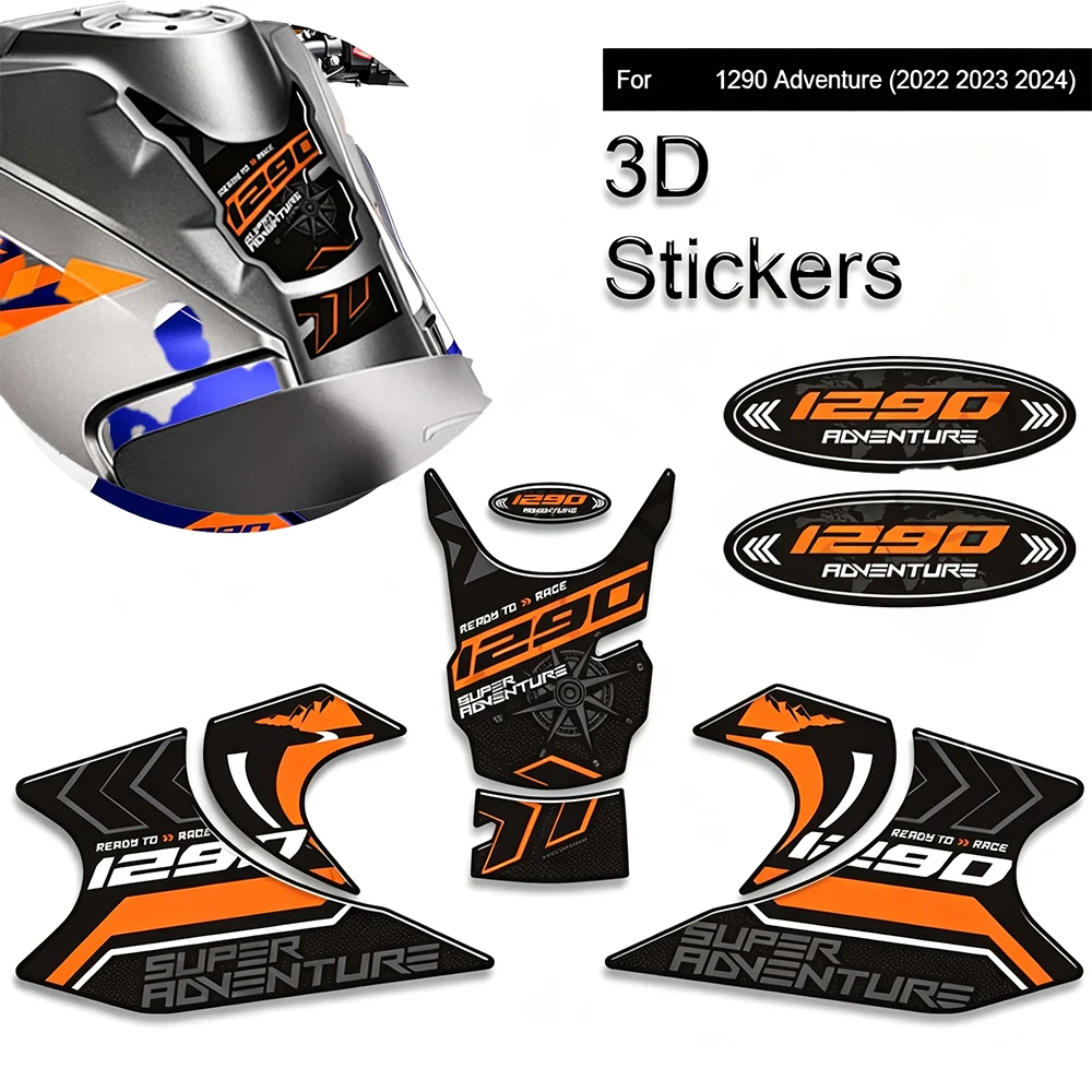 For 1290 Super Adventure S R Motorcycle Fuel Tank Protection Decals Tank Pad Stickers 2022-2024 NEW