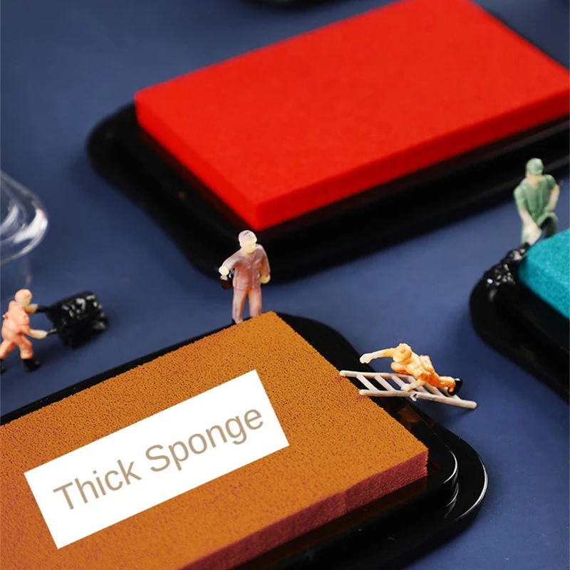 Mr Paper 12-цветная винтажная однотонная чернильная подушечка, креативное украшение для ручного счета, штамп для пальцев, чернильная подушечка, аксессуары, канцелярские принадлежности