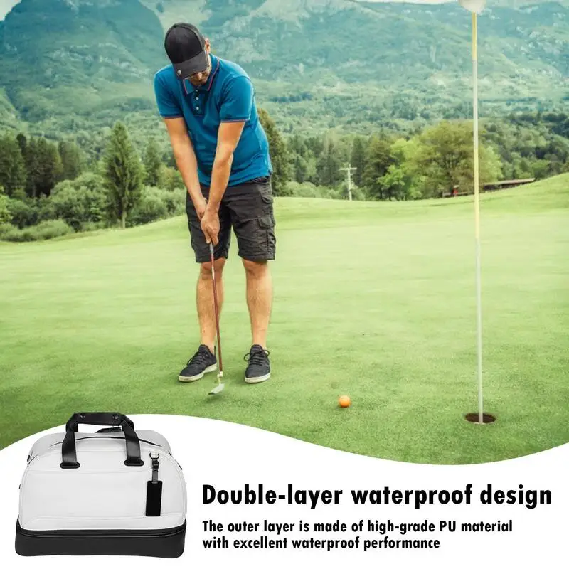 Bolsa de Golf con múltiples bolsillos, bolsa de viaje de gran capacidad, impermeable, correa ajustable, múltiples bolsillos y hombro