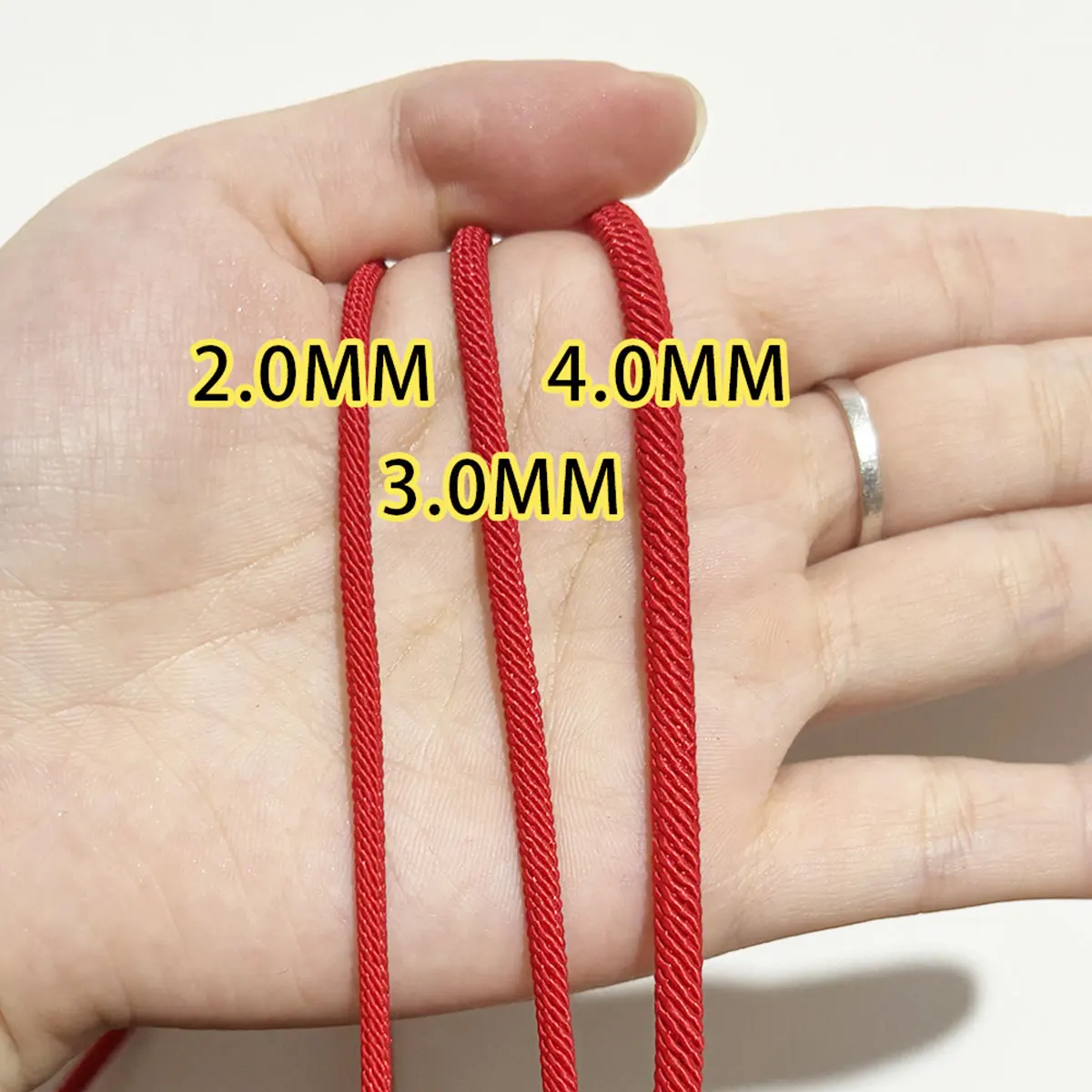 20M 3/4mm Thick Nylon Woven Cord Thread String Strap Solid Hanging Line DIY Braided Rope Handmade Jewelry Crafts Accessories