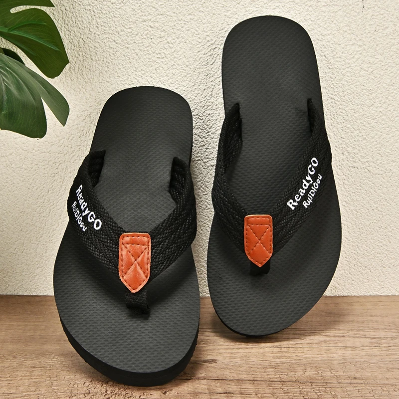 Fashion Men\'s Slippers Beach Sandals Lightweight Casual Hole Man Shoes Indoor Garden Outdoor Non-slip Flip Flops Big Size 40-50