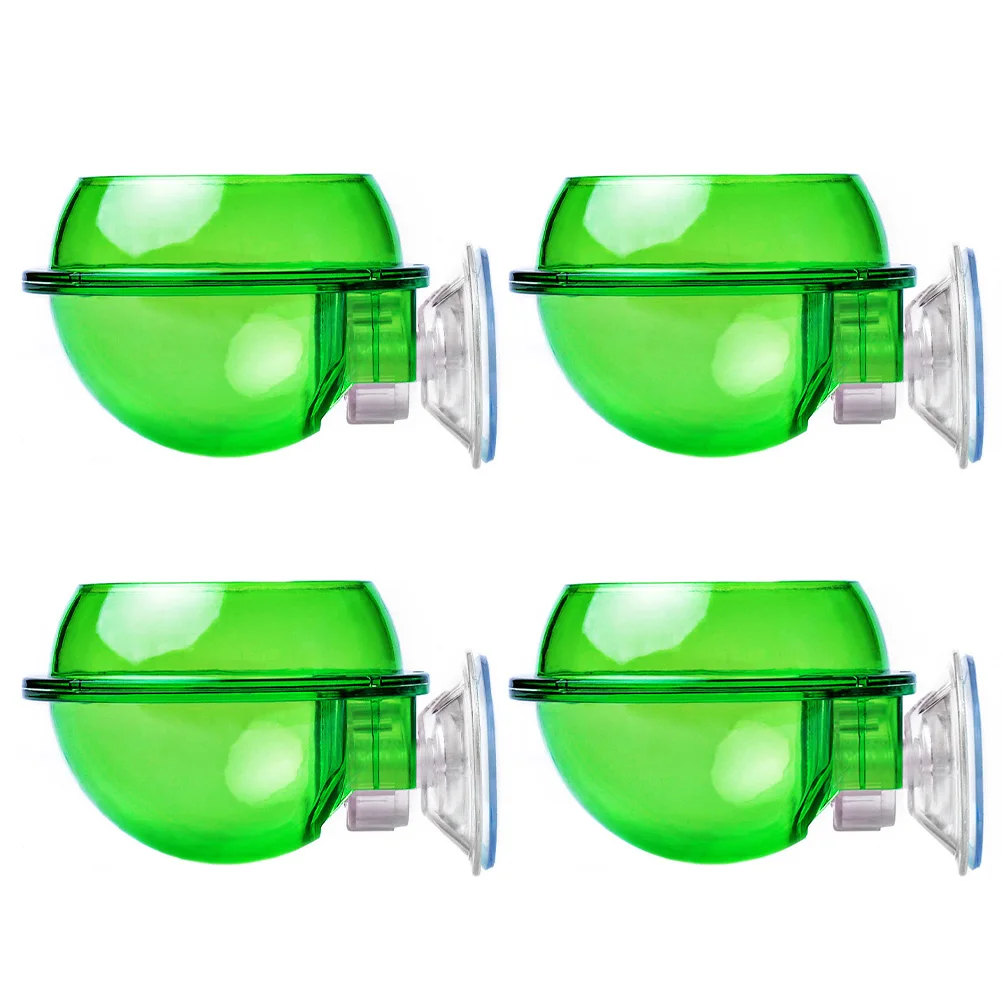 

4 Pcs Climbing Pet Food Bowl Water for Reptiles Gecko Dispenser Terrarium Turtle Plate Feeding Cups