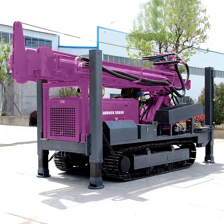 Water Well Drilling Rig 800m Hydraulic Borehole Drilling Equipment Portable Water Well Drilling Machine