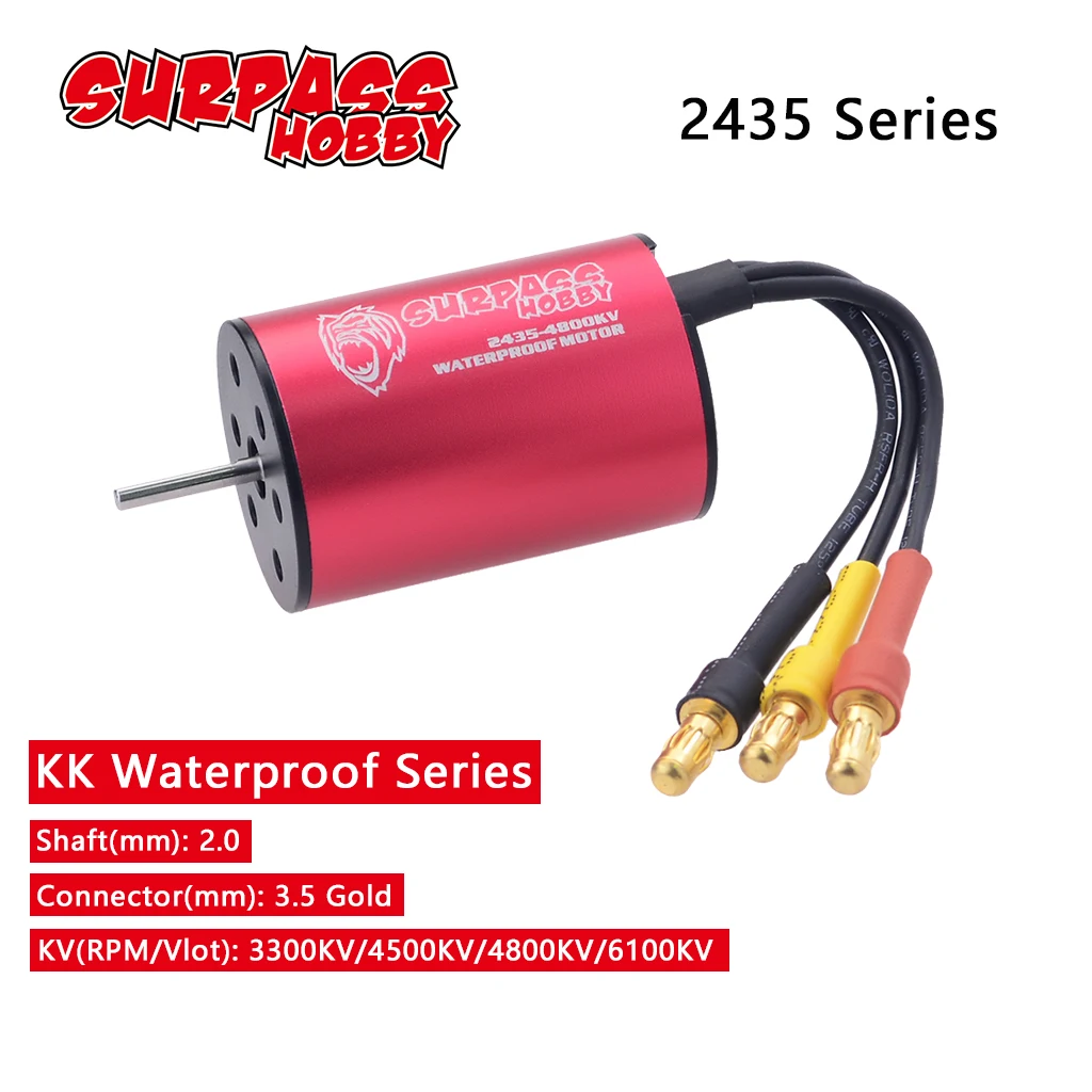 Übertreffen Hobby 2030 2040 2430 2435 2440 2445 wasserdichter bürstenloser Motor für wtloys 1/12 1/14 1/16 1/18 1/20 1/24 rc PKW – Detail 6