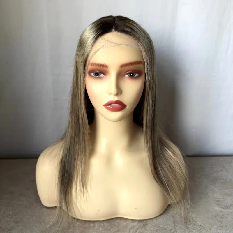 شقراء مستقيم HD الدانتيل الباروكة الأمامية 13x4 الدانتيل شعر مستعار أمامي شعر الإنسان الرماد شقراء ملونة 13x4 الدانتيل الشفاف الجبهة الباروكات للنساء #2