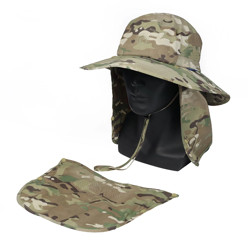 

Emersongear BlueLabel Frillnecks Hat Outdoor Hunting Camping Detachable Face Mask Back Panel Cap Sunproof Headwear Camo EMB9744