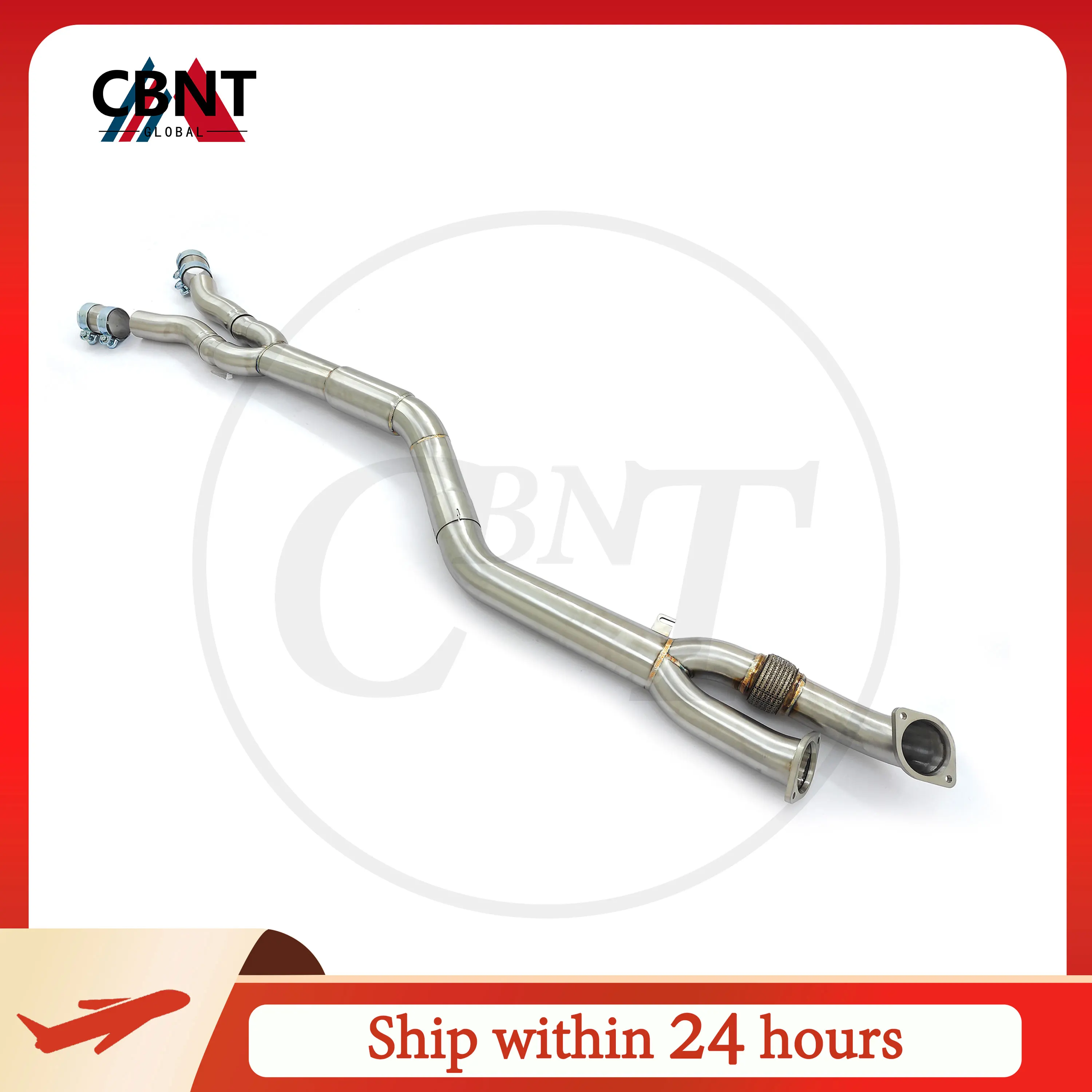 

CBNT for BMW G80 M3 G82 M4 S58 3.0T Exhaust Single Mid Pipe 89mm/3.5inches SS304 Performance Exhaust Systems