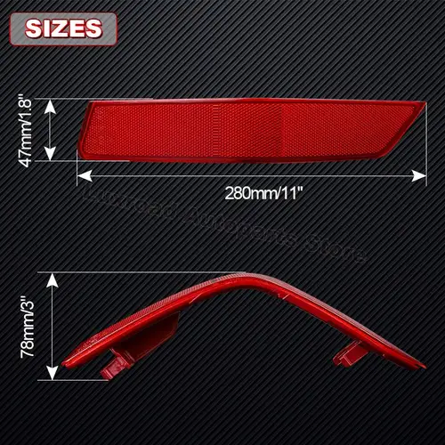 Imagen 2 del producto Luz antiniebla del parachoques trasero del coche luces reflectoras de freno trasero para Nissan Rogue x-trail T32 2017 2018 2019 2020 265606 FV0A 265656 FV0A