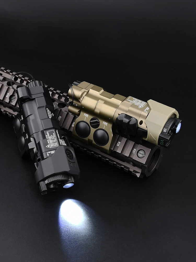 CNC WADSN Airsoft Tactical Całkowicie Metalowy MAWL C1+ NGAL DBAL PEQ PERST-4 Laser Czerwony Zielony Niebieski Laser IR Metalowa Wersja SF M300 — 2