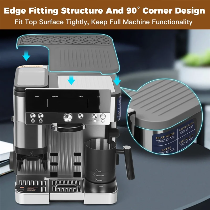A78E-For Ninja Luxe Cafe ES601 Top Mat، لآلة إسبريسو Ninja Luxe Cafe، ملحقات حصيرة الدك السيليكون الواقية