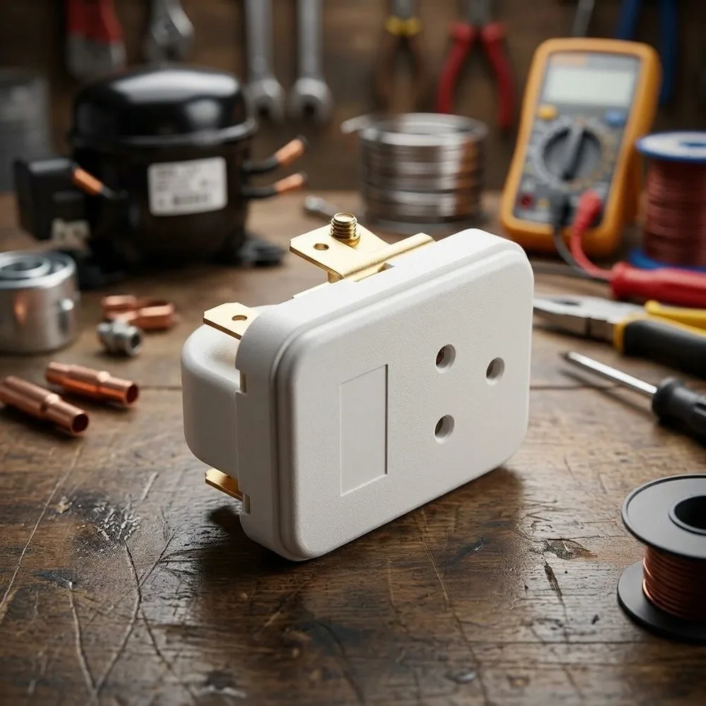 PTC Starter Relay 103N 0021 for Refrigerator Compressor 220 240V 25 Ohm Fast Start Low Power Consumption Stable Operation