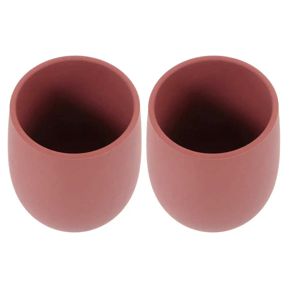 قطعتان من أكواب تدريب الأطفال المفتوحة من السيليكون للأطفال الصغار، كوب ماء صغير ناعم مقاوم للحرارة، سهل التنظيف، أكواب تدريب للأطفال الصغار #3