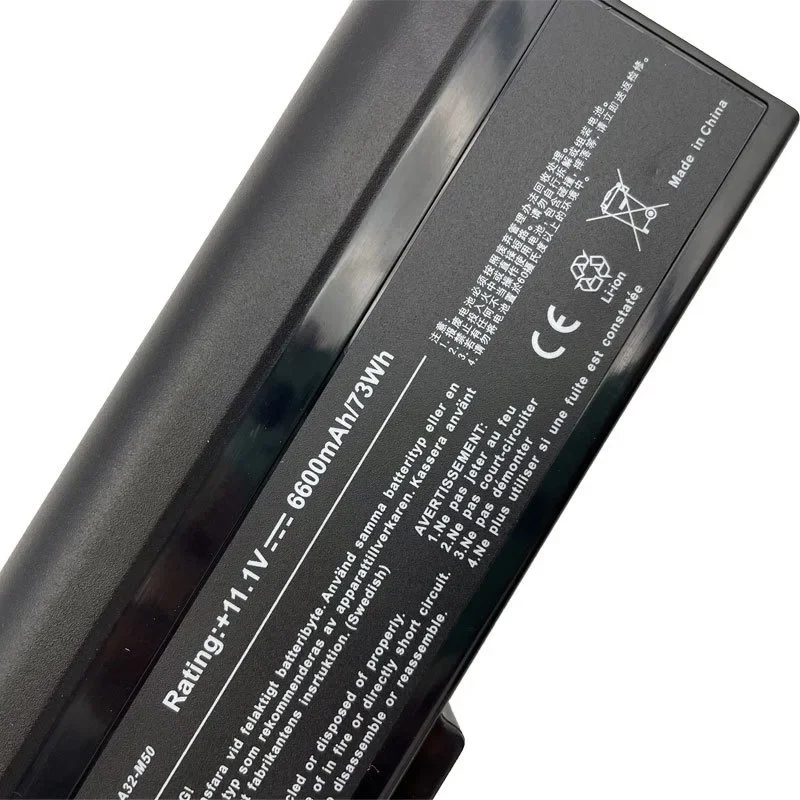 A32-N61 for ASUS N53S N61J M50 X57 X5M N43S N43J N53J G50 V50 N3 N52 Akoya P6627 MD97442  Laptop Battery